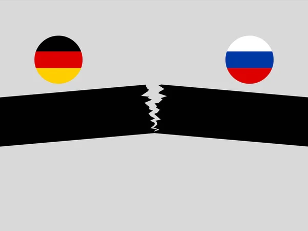 Nord Stream Pipeline Wichtigste Gaspipeline Von Russland Nach Deutschland Eps10 — Stockvektor