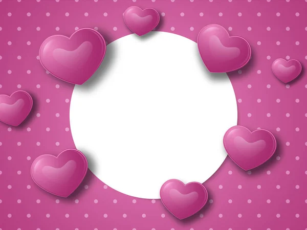 Valentinstag Oder Hochzeit Konzept Hintergrund Hintergrund Mit Herzen Vektorillustration Eps10 — Stockvektor
