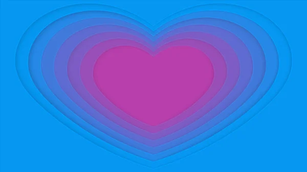 Valentine Day Concept Background Papier Coeur Coupé Illustration Vectorielle Eps10 — Image vectorielle