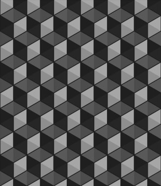 Kusursuz geometrik desen. Siyah ve beyaz vektör arkaplanı EPS10