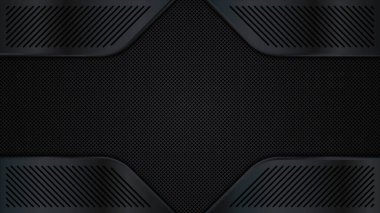 Black Metal doku arka planı. Metal ızgara. Vektör illüstrasyonu EPS10