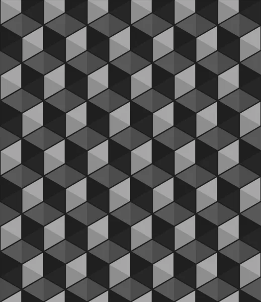 シームレスな幾何学模様 黒と白のベクトル背景 Eps10 — ストックベクタ