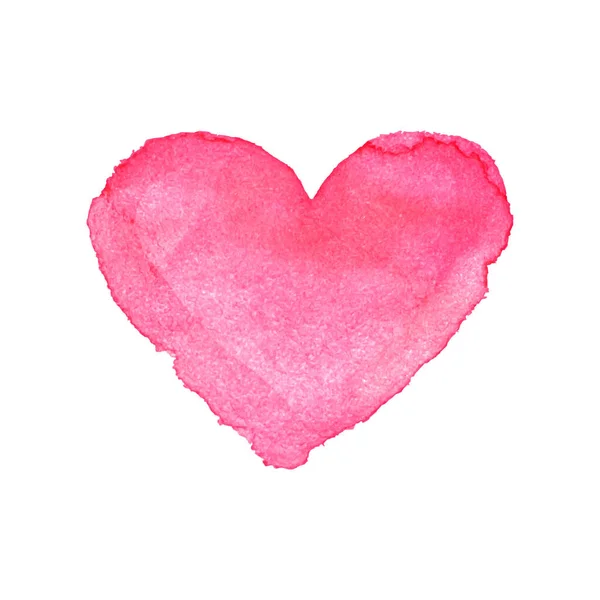 Heart Icon Watercolor Painted Pink Heart Vector Design Eps10 — Archivo Imágenes Vectoriales