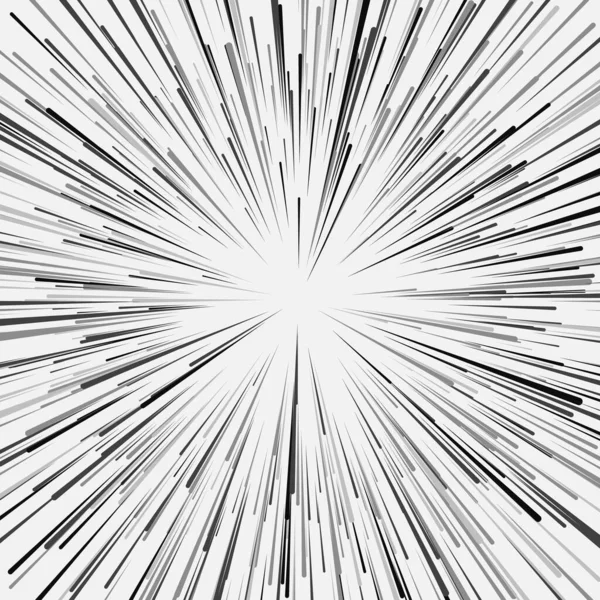 Estrella Sol Abstracto Efecto Explosión Ilustración Vectorial Blanco Negro Eps10 — Archivo Imágenes Vectoriales