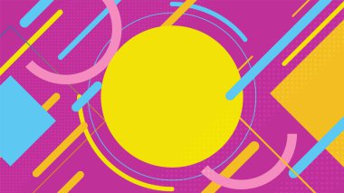 Minimum geometrik arkaplan. Dinamik şekiller kompozisyonu. Vektör arkaplanı EPS10