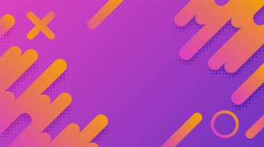 Minimum geometrik arkaplan. Dinamik şekiller kompozisyonu. Vektör illüstrasyonu EPS10