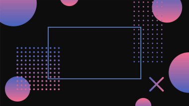Minimum geometrik arkaplan. Dinamik şekiller kompozisyonu. Vektör illüstrasyonu EPS10
