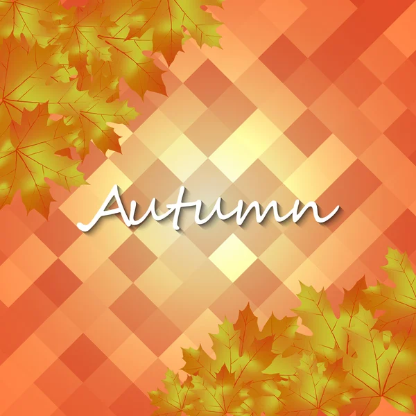 紅葉の秋の背景 — ストックベクタ