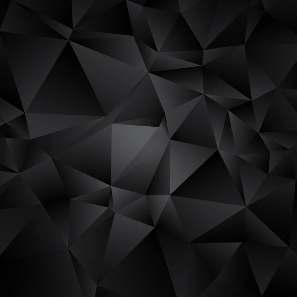 Abstract black and white background consisting of triangles — Stock Vector