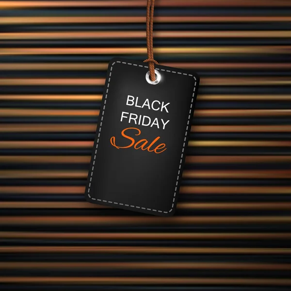 Étiquette de vente Black Friday. Vecteur de stock — Image vectorielle