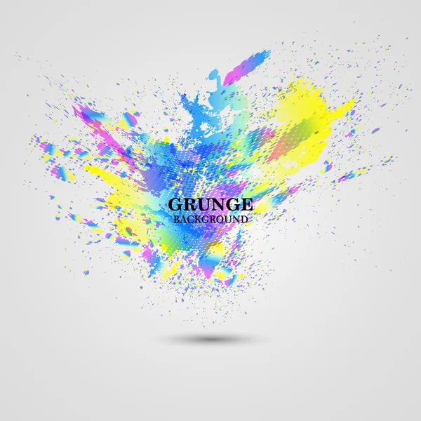 Banner de salpicadura de grunge. Ilustración vectorial — Vector de stock