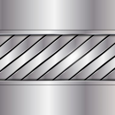 Soyut teknolojik altyapı. Vektör metalik afiş