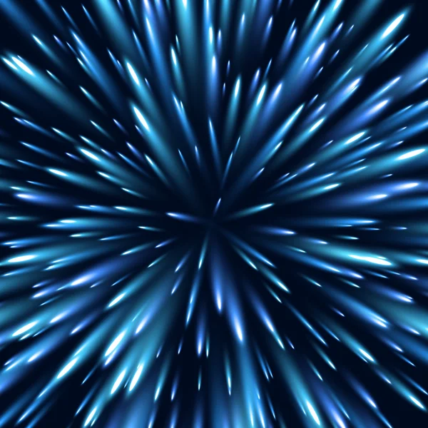 Blaue Vektorexplosion im Techno-Stil — Stockvektor