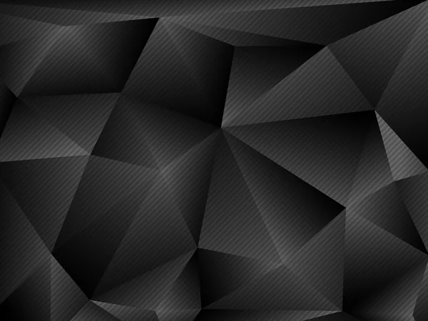 Black and White Abstract Polygonal Background. — Stock Vector