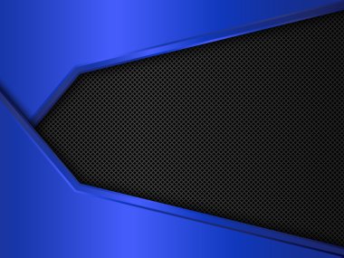 Mavi Metalik arka plan. Vektör çizim