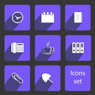 Modern düz simgeler vektör