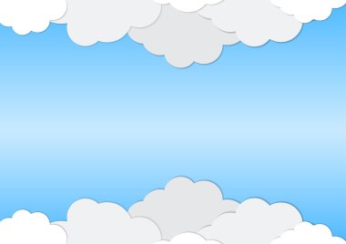 Beyaz bulutların soyut arkaplanı