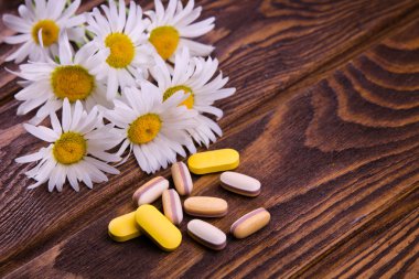 Papatya ile organik hapları