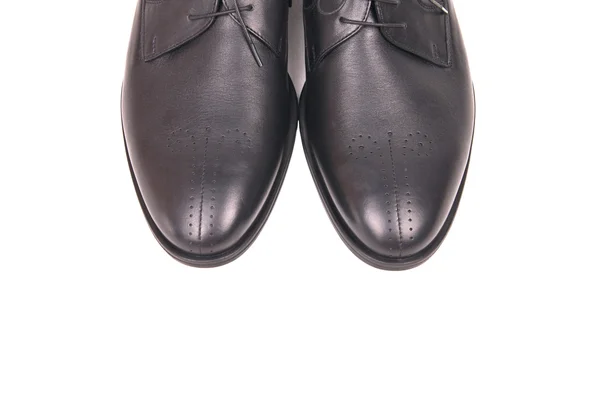 Zapatos clásicos de cuero negro masculino — Foto de Stock