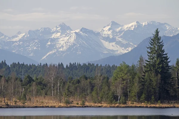 Sjön Kirchsee i Bayern — Stockfoto