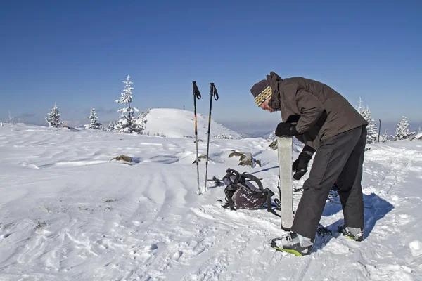 Tour im Winter — Stockfoto