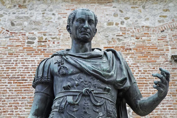 Statue of the city founder Julius Caesar Royalty Free Stock Images