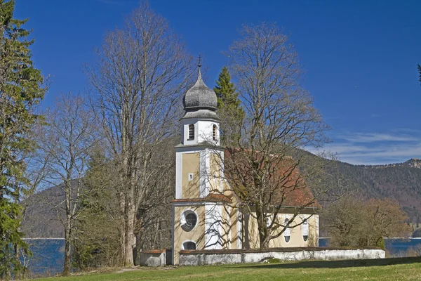 Kapelle am Walchensee — Stockfoto