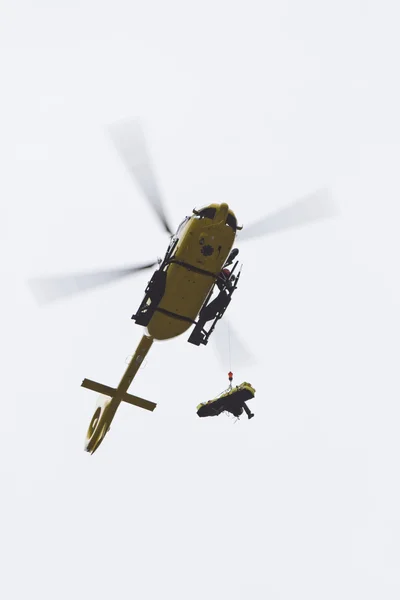 Rescue by helicopter — Stock Photo, Image
