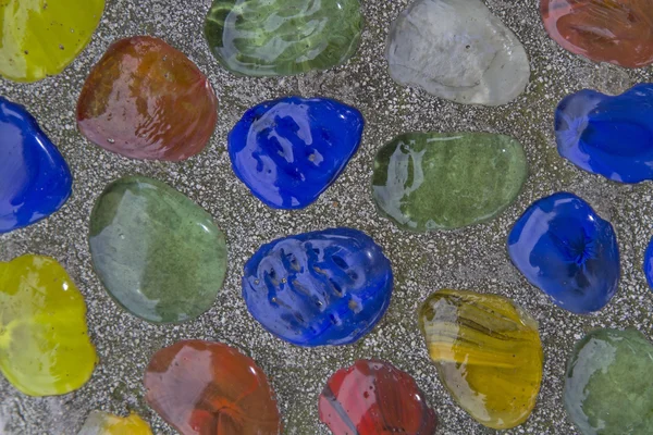 Structure - colorful glass stones — Stock Photo, Image