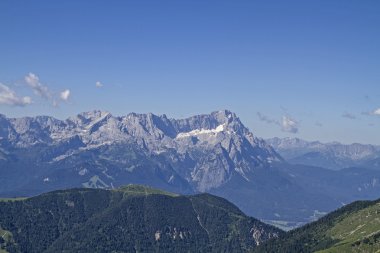 View from the summit of Mount Krottenkopf clipart