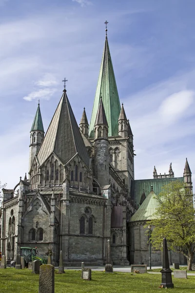 Catedral de Nidaros en Trondheim — Foto de Stock
