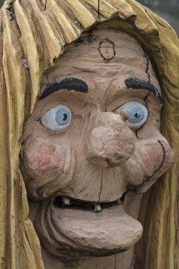 Portrait of a troll woman clipart