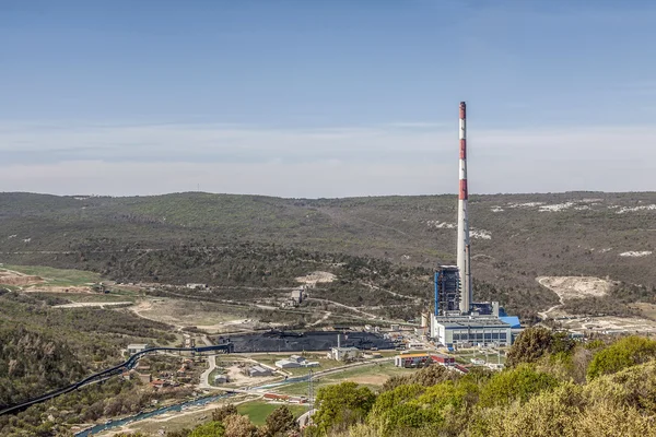 Elektrownia węglowa Plomin — Zdjęcie stockowe