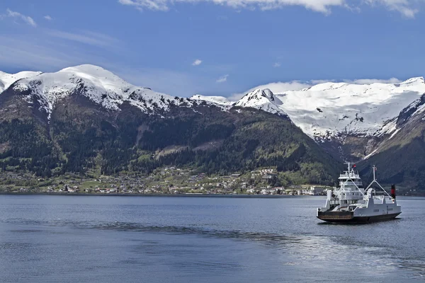 Fährverbindung Sognefjord lizenzfreie Stockbilder