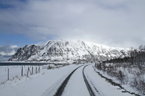 Início do inverno em Lofoten — Fotografia de Stock