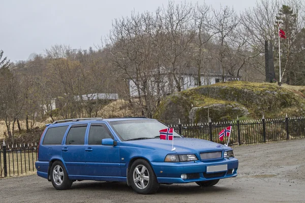 Автомобіль з норвезької стандарт — стокове фото