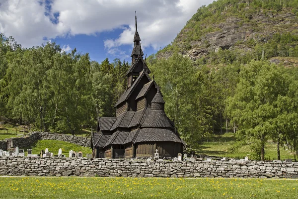 Igreja Stave Borgund — Fotografia de Stock