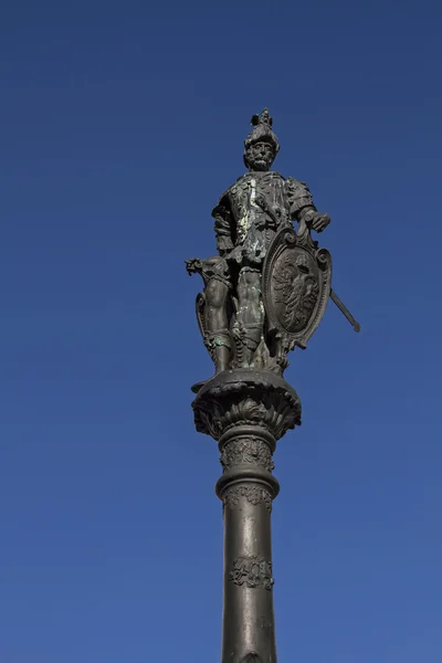 Detalle de la fuente de la ciudad en Kempten — Foto de Stock