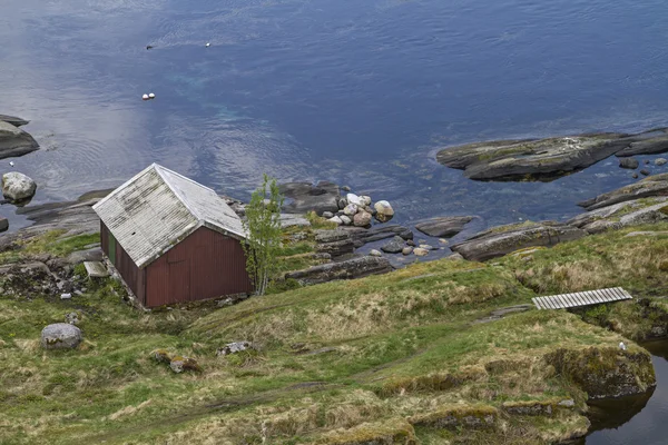 Boat hut from above — Stock Photo, Image