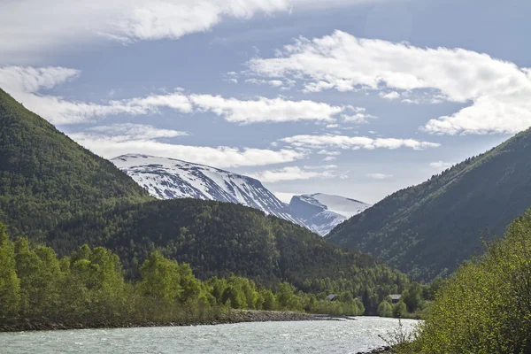 Bovra and  Galdhoppigen — Stock Photo, Image