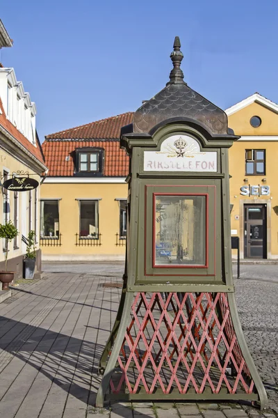 Swedish telephone box — Stock Photo, Image