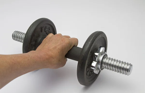 Dumbbell training — Stock Photo, Image