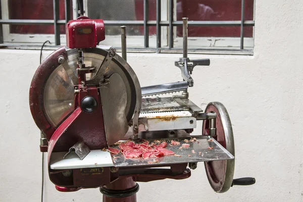 Nostalgic butcher machine — Stock Photo, Image