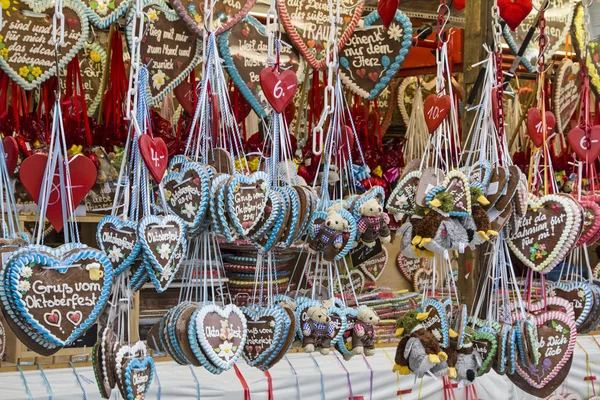 Cuori di pan di zenzero — Foto Stock