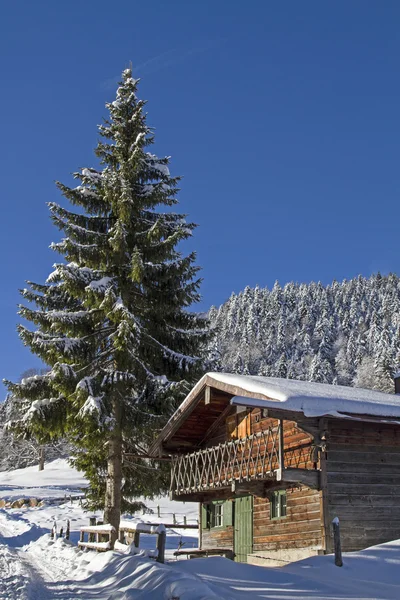 Rifugio Gabriel in inverno — Foto Stock