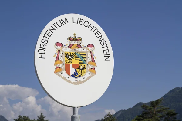 Statsligt emblem Liechtenstein - Stock-foto