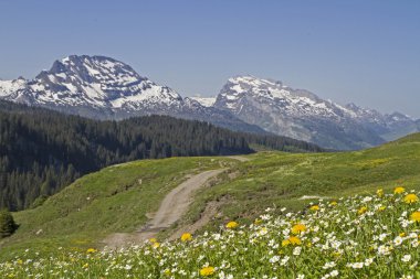 Pragelpass üzerinde