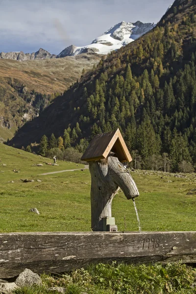 Fontana nella Valle delle Vals — Foto Stock