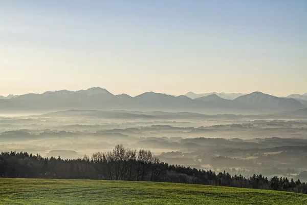 Bavorské Alpy ráno — Stock fotografie
