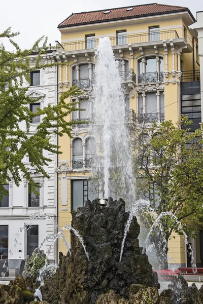 Lugano - centrum miasta — Zdjęcie stockowe